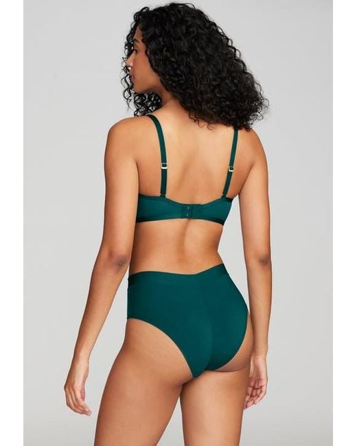 CUUP Green The Balconette Mesh Underwire Bra
