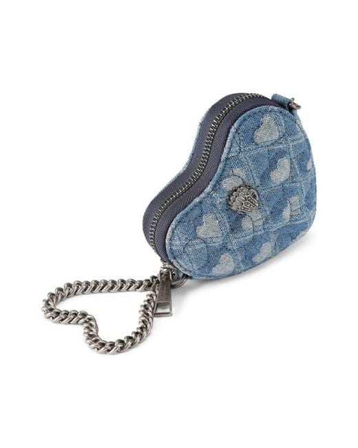 COS Quilted Micro Bag In DARK BLUE / DENIM
