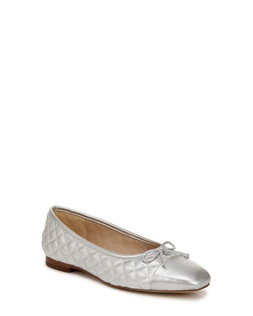 Sam Edelman White Marilyn Cap Toe Ballet Flat