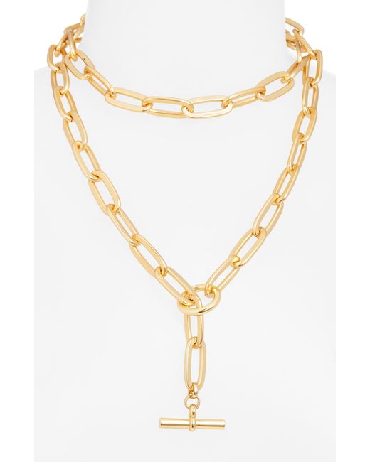 Karine Sultan White Long Link Necklace