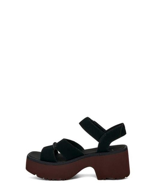 Ugg Black New Heights Platform Sandal