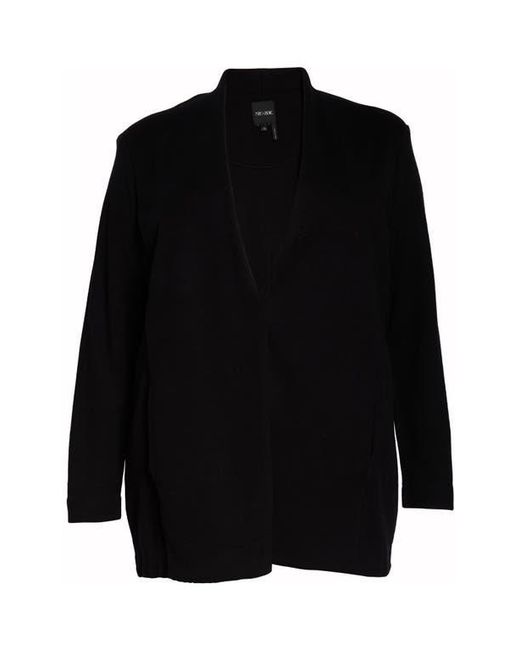 NIC+ZOE Black Grace Open Front Knit Jacket