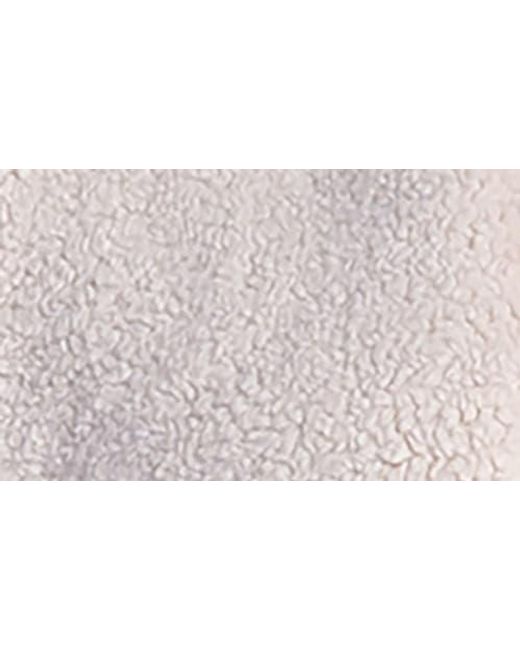 Standards & Practices Natural Zozo Satin Panel Faux Shearling Jacket