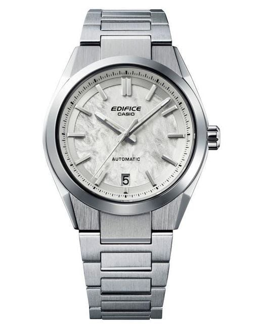 G-Shock Gray Edifice Efk-100D-7A Automatic Bracelet Watch, 43.5Mm for men