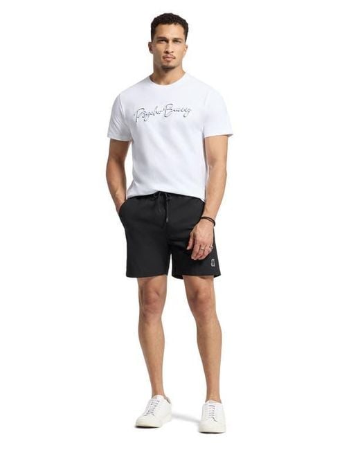 Psycho Bunny Black Palm View Hydrochromic Swim Trunks for men