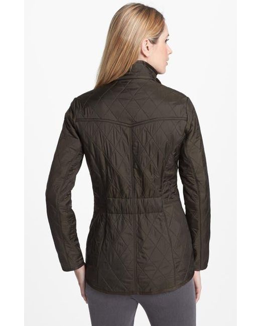 Barbour Brown Cavalry Fleece Lined Quilted Jacket
