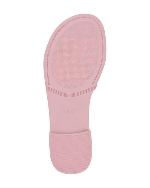 Guess Pink Elyho Jelly Slide Sandal