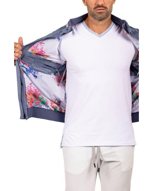 Maceoo Blue Bomber Jacket for men