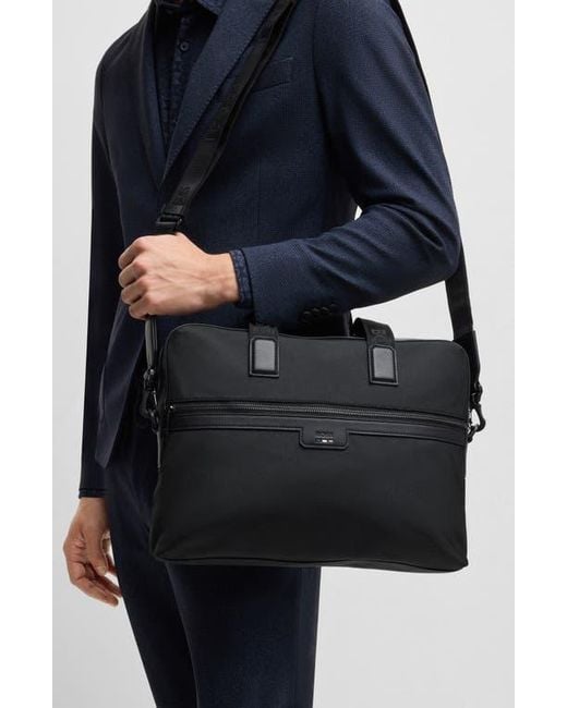 HUGO Black Ray Document Case for men