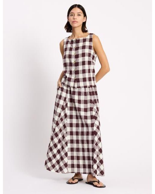 Albaray Blue Gingham Button Top