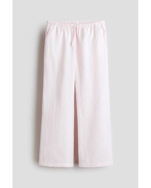 H&M Pink Pull-On Trousers