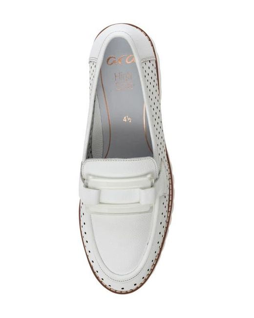 Ara White Kegon Loafer