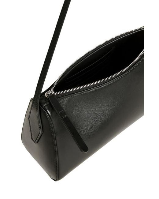 Reformation Hannah Leather Shoulder Bag in Black | Lyst