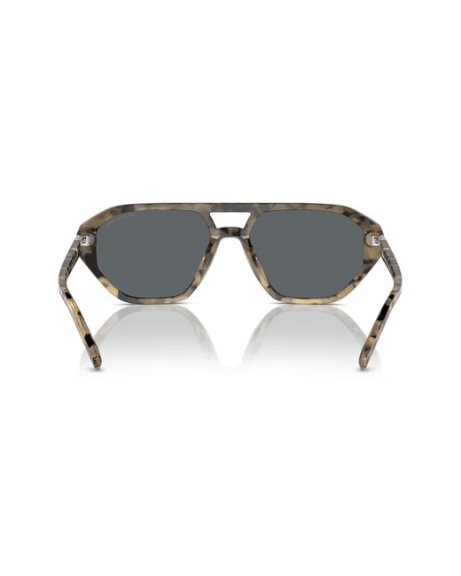 Michael Kors Gray Zurich 57mm Aviator Sunglasses for men