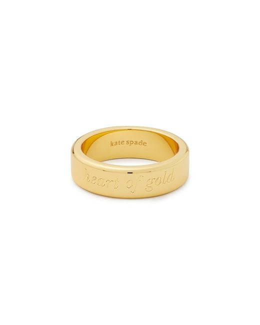 Kate Spade Yellow Engraved Ring
