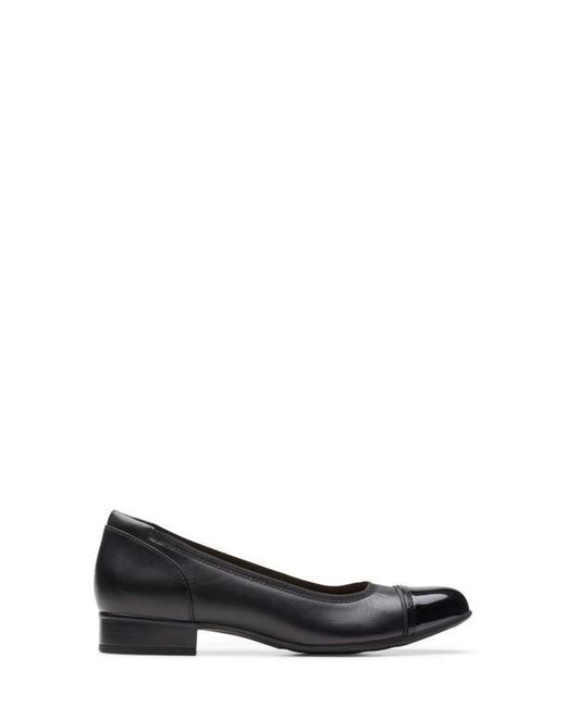 Clarks Black Krystine May Cap Toe Pump