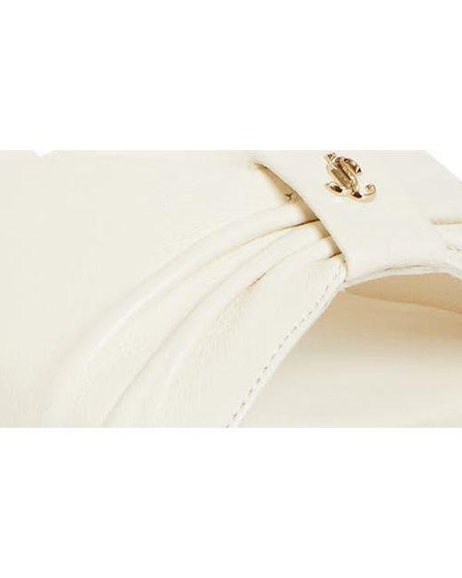 Jimmy Choo White Annika Slide Sandal