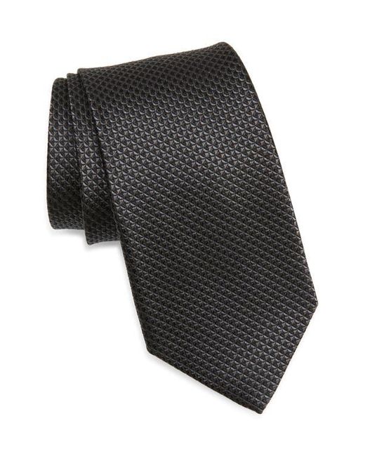 Nordstrom Black Solid Silk Tie for men