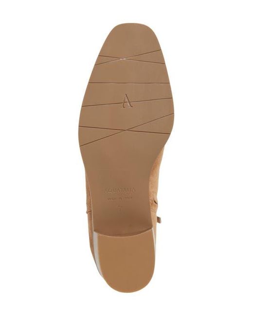 Aquatalia Brown Reeta Luxe Suede Bootie