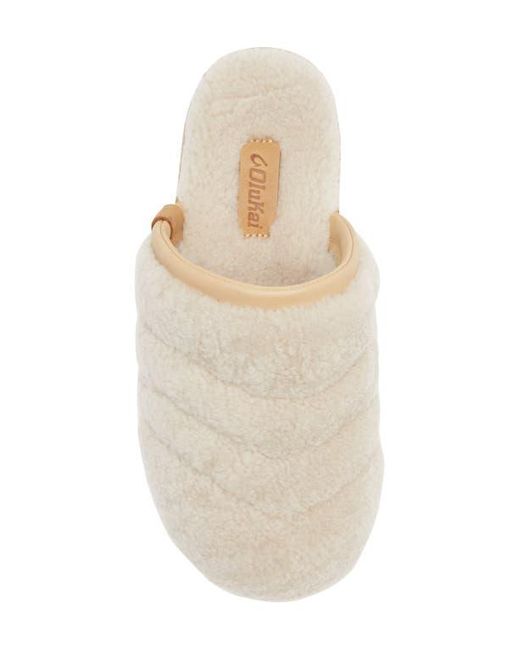 Olukai Multicolor Pupu Mua Genuine Shearling Scuff Slipper