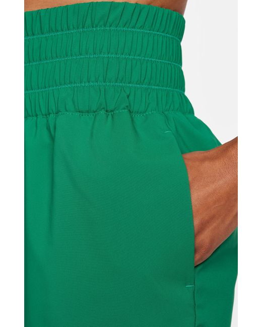Nike Green Dri-fit Ultrahigh Waist 3-inch Brief Lined Shorts