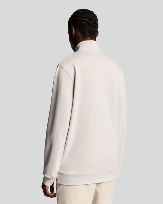 Lyle & Scott Natural Loopback Quarter Zip Sweat for men