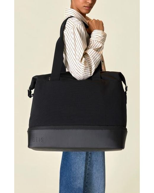BEIS Black The Weekender Bag