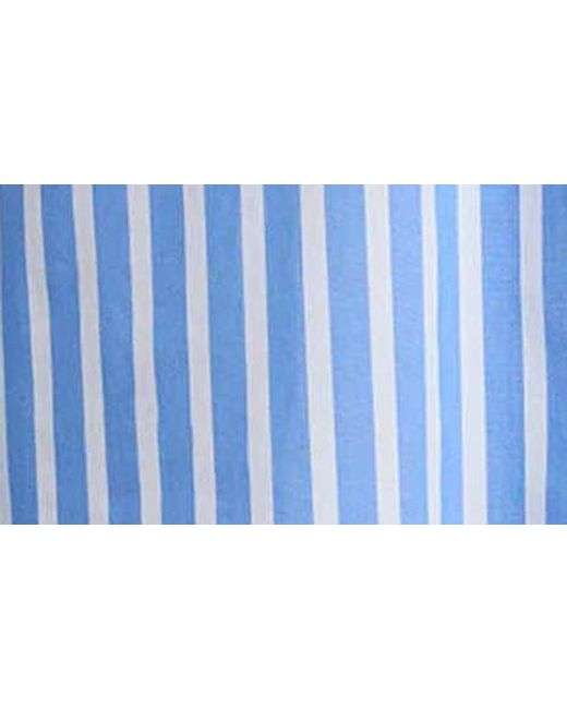 Foxcroft Blue Bella Stripe Popover Top