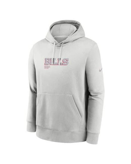 Nike Gray Buffalo Bills Edge Pack French Terry Club Pullover Hoodie for men