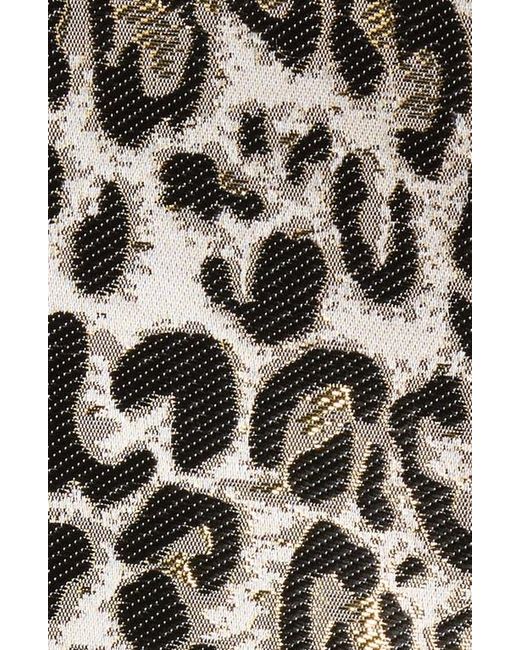 Tahari White Leopard Metallic Blazer