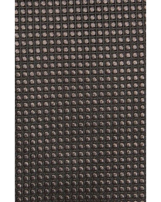 Zegna Black Cerimonia Silk Tie for men