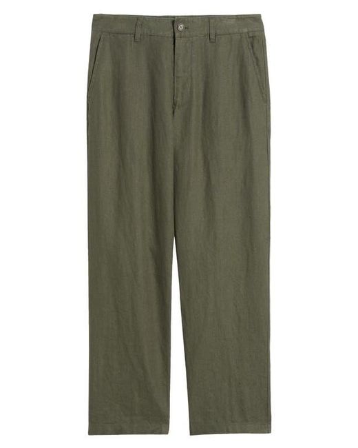 NN07 Gray 1454 Aden Flat Front Linen Chinos for men