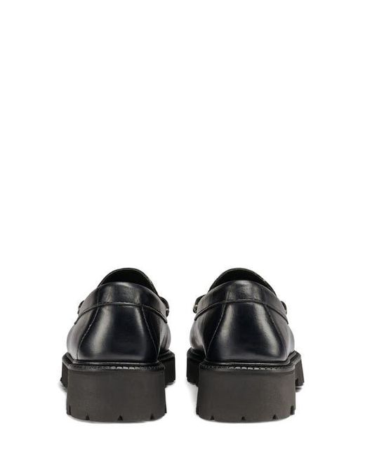 G.H.BASS Black Whitney Super Lug Sole Penny Loafer