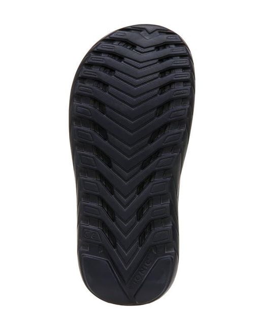 Vionic Black Rejuvenate Slide Sandal