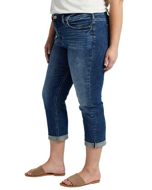 Silver Jeans Co. Blue Suki Capri Jeans