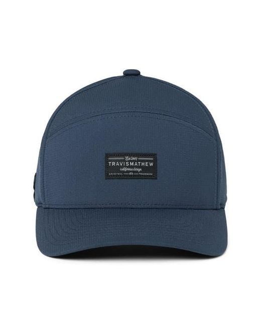 Travis Mathew Blue Wanderlust Snapback Baseball Cap for men