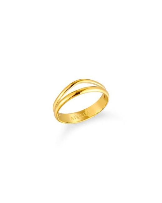 Atolea Metallic Breeze Double Ring