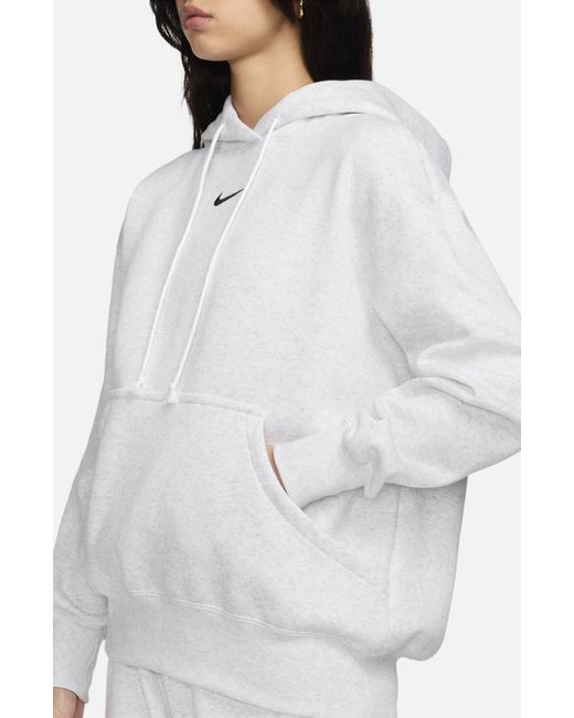 Nike White Sportswear Phoenix Oversize Fleece Hoodie
