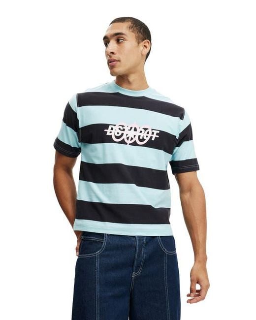 Cotton On Gray Cropped Fit Graphic T-Shirt for men