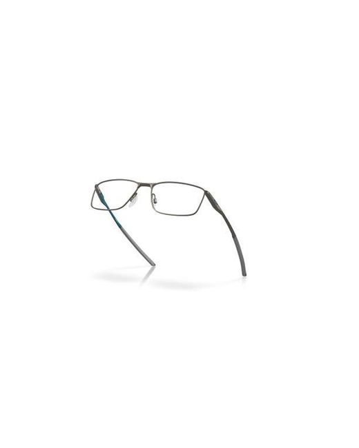 Oakley Gray 57Mm Rectangle Optical Glasses for men
