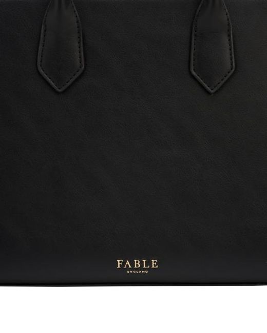 Fable England Black Grace Structured Tote