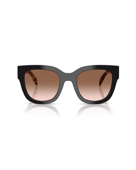 Prada Brown 52Mm Square Sunglasses
