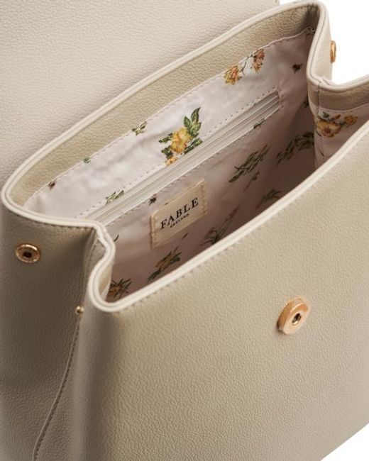 Fable England White Laura Small Backpack