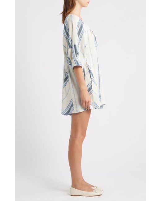 Free People Blue Bop Around Stripe Romper