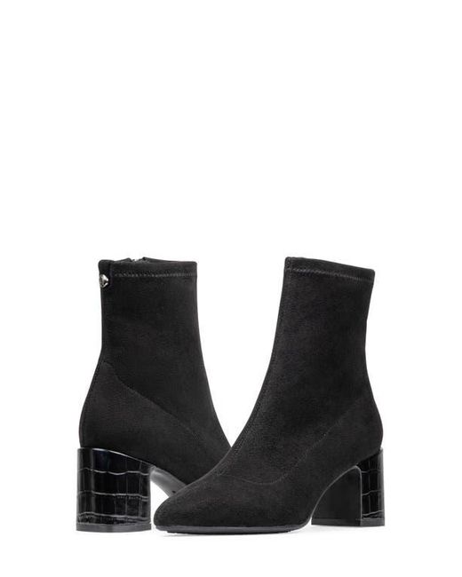 Donald J Pliner Black Tomos Block Heel Bootie