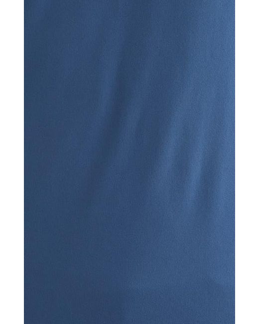 Scott Barber Blue Solid Performance Quarter Zip Pullover for men