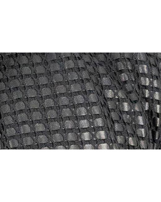Maceoo Black Geometric Leather Jacket for men
