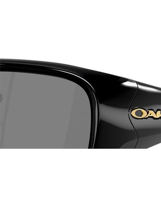Oakley Black 60Mm Prizm Rectangular Sunglasses for men