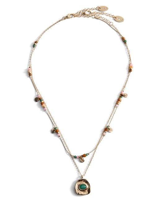 Mango Metallic Mixed Layered Necklace