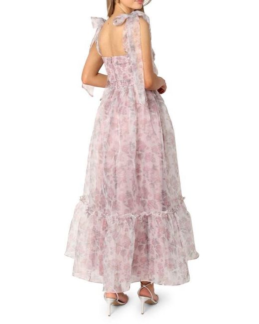 Petal & Pup Pink Floret Bow Strap Midi Sundress